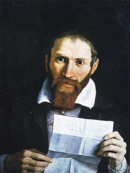 Domenico Zampieri Portrait of Giovanni Battista Agucchi, Norge oil painting art